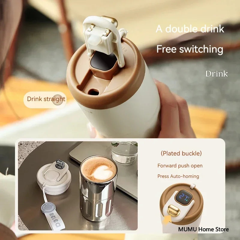 Bottle with LED Temperature Display Smart Thermos-3