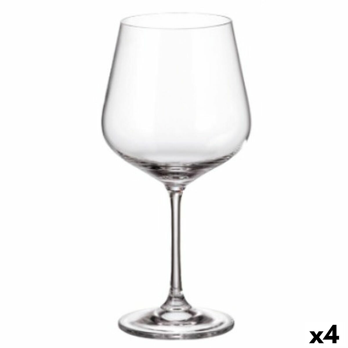 Wine glass set Bohemia Crystal Sira 600 ml 6 Pieces (6 Units) (4 Units)-0