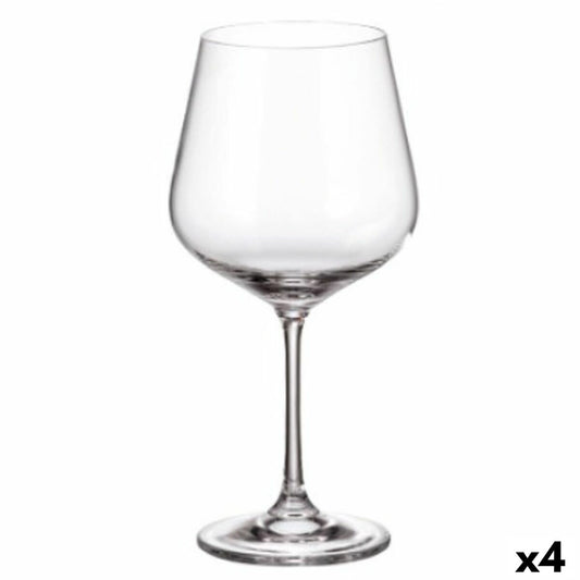 Wine glass set Bohemia Crystal Sira 600 ml 6 Pieces (6 Units) (4 Units)-0